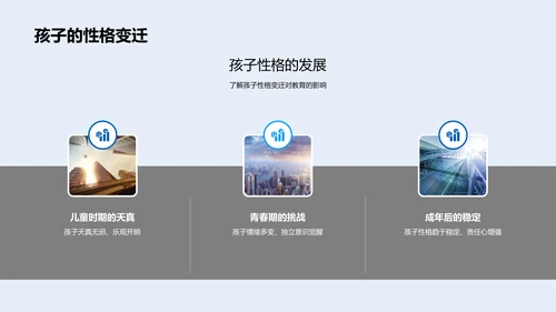 孩子里程碑的教育PPT模板