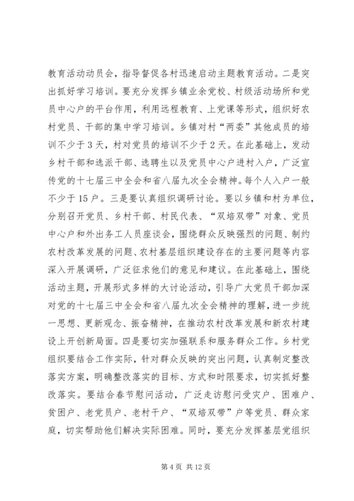 农村党员干部培训会的讲话.docx