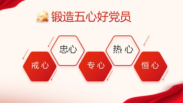 七一党支部党史学习教育工作总结动态PPT模板