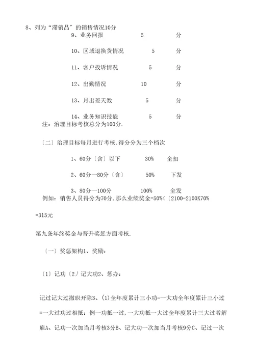 公司综合绩效考核办法