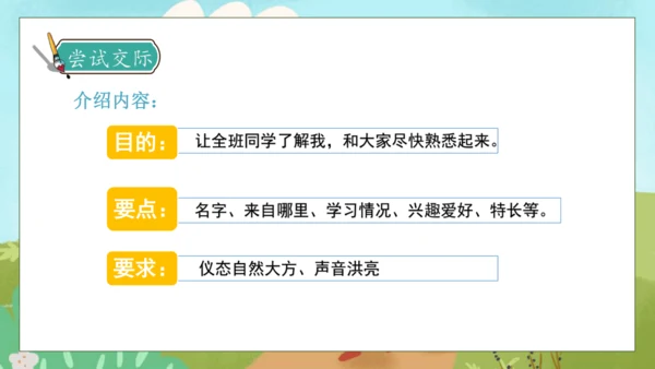 【核心素养】部编版语文四年级下册-第七单元 口语交际：自我介绍（课件）