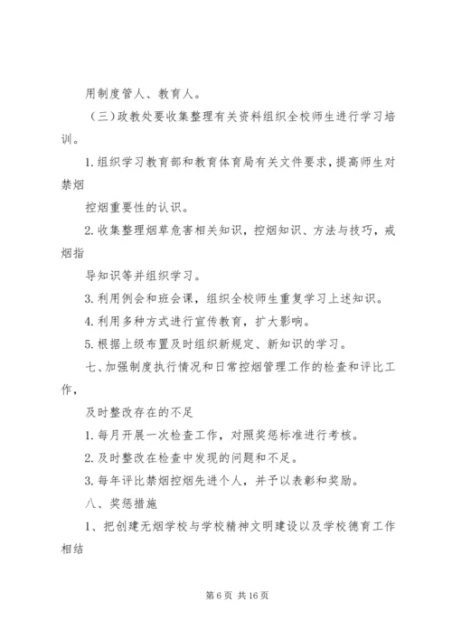 金佛坪中心小学控烟实施方案.docx