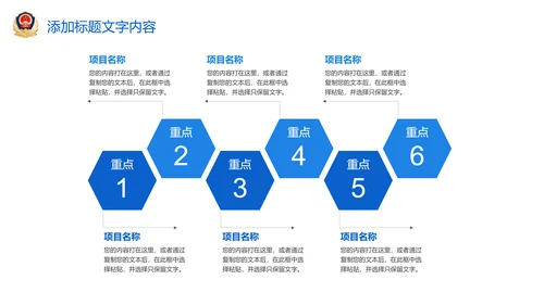蓝色大气稳重人民公安警察案件汇报ppt