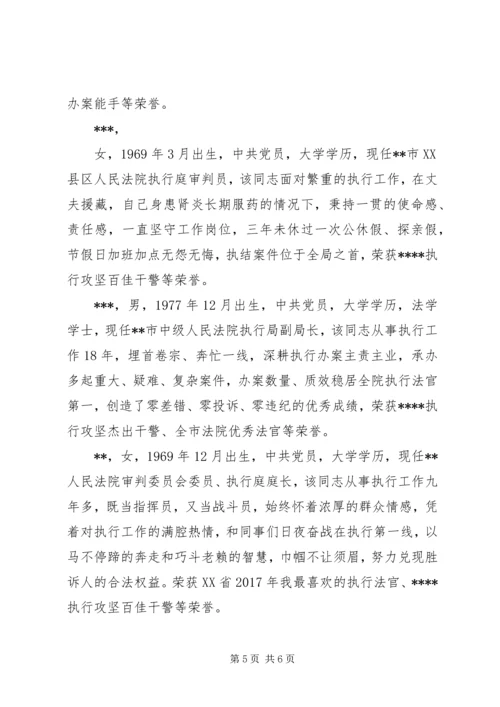 全省法院“基本解决执行难”专项工作先进个人材料 (2).docx