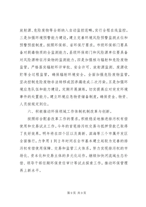 市环保系统年终工作总结和计划.docx