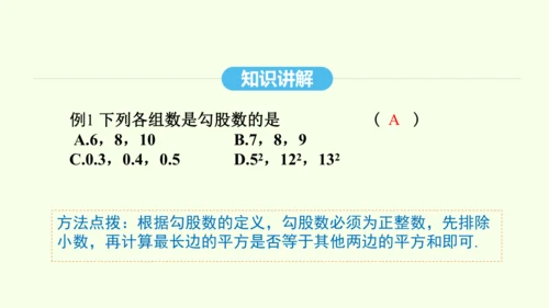 17.2.1勾股定理的逆定理课件（共29张PPT） 2025年春人教版数学八年级下册