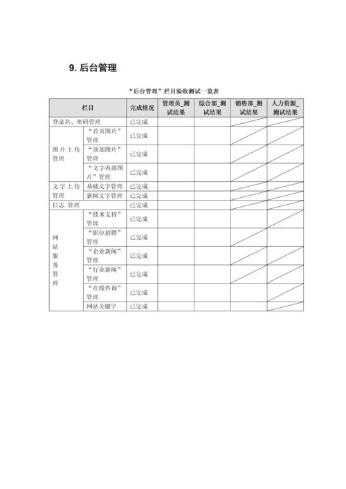 公司网站验收工作综合流程.docx