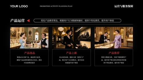 黑色简约商务618促销活动策划方案