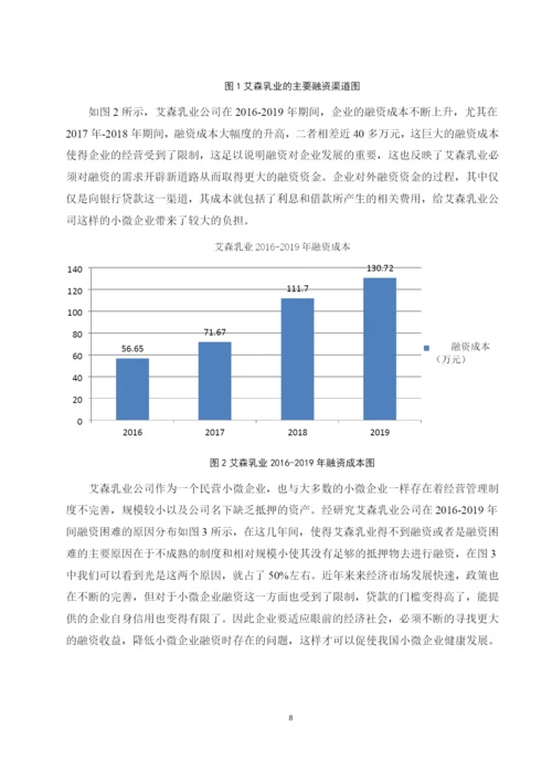 李雪梅_201613260422_我国小微企业融资问题研究—以海南艾森乳业有限公司为例.docx