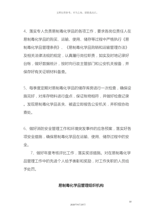 易制毒管理制度汇编样本.docx