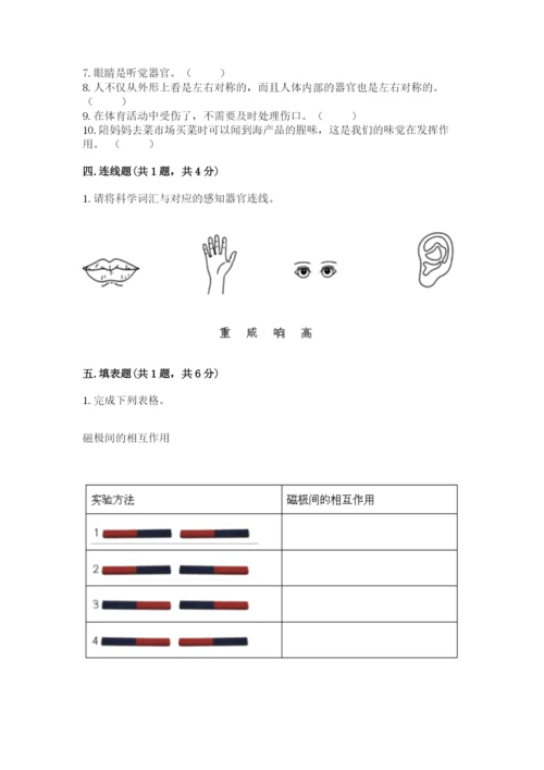 教科版二年级下册科学知识点期末测试卷及参考答案（综合卷）.docx