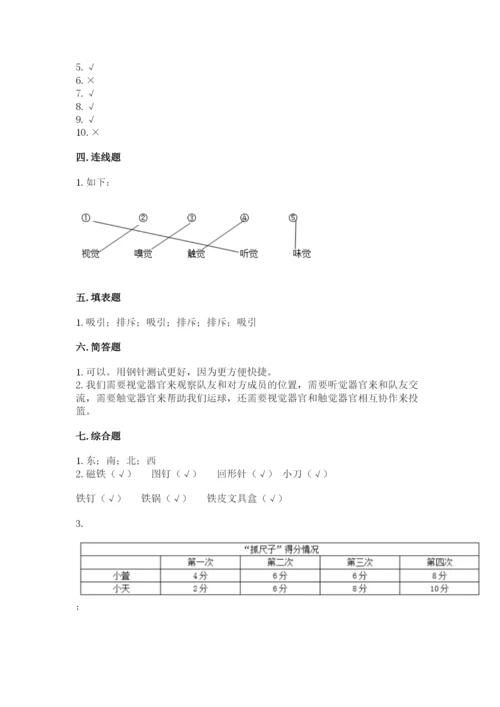 教科版二年级下册科学知识点期末测试卷精品【满分必刷】.docx