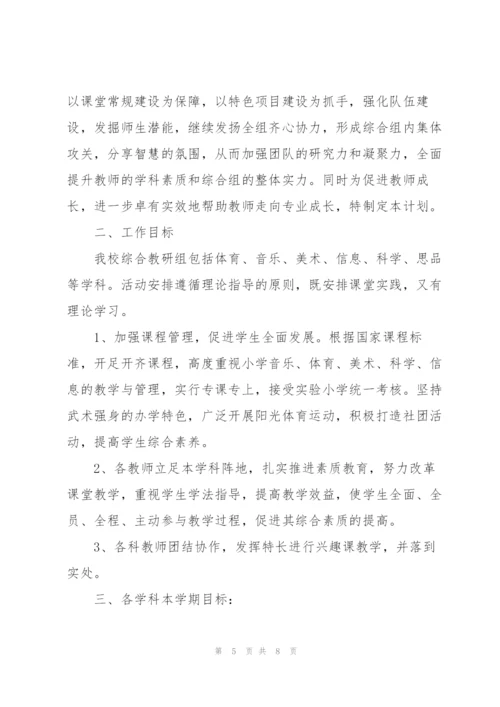 综合组工作计划.docx