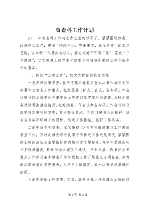 督查科工作计划.docx