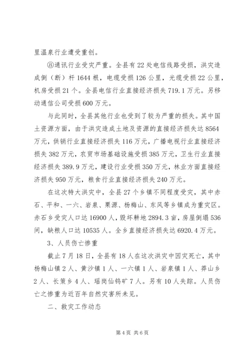 县抗洪救灾灾情汇报材料3.docx