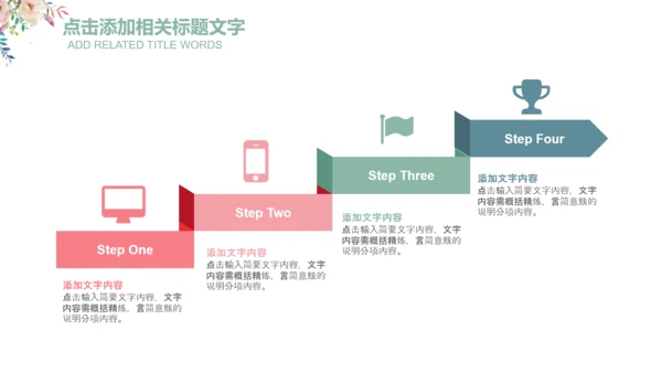 清新花朵妇联妇女之家工作总结汇报PPT