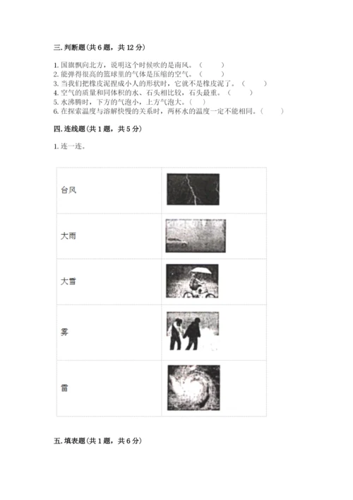 教科版三年级上册科学期末测试卷（考点梳理）.docx
