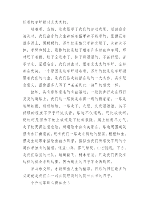 小升初军训心得体会.docx