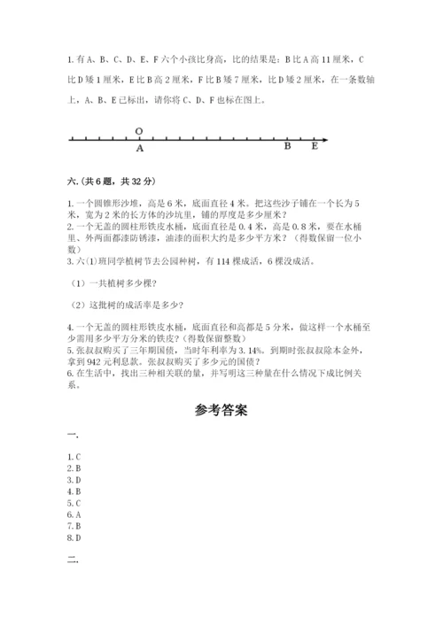 河南省【小升初】2023年小升初数学试卷【易错题】.docx