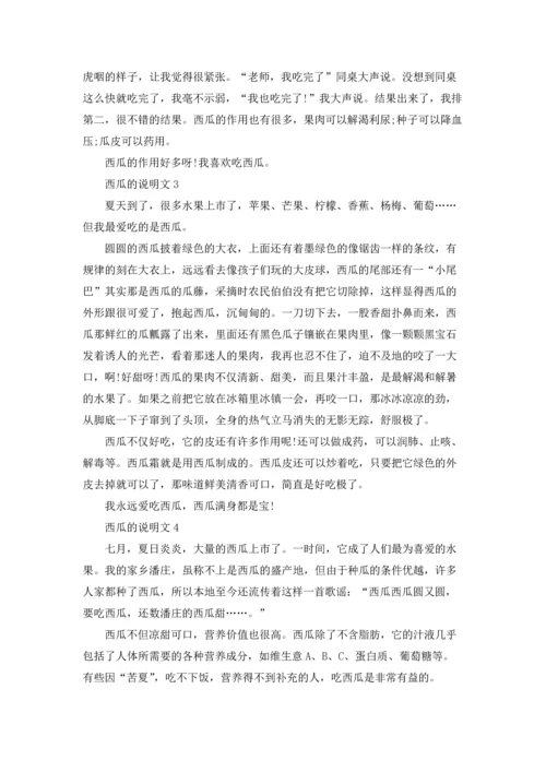 关于西瓜的说明文11篇.docx