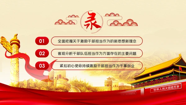 争做担当作为干事创业的党员领导干部PPT党课