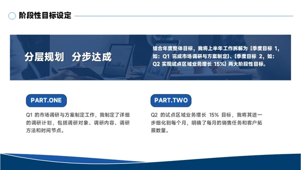 蓝色简约通用工作汇报PPT模板