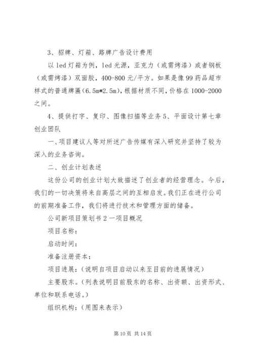 公司新项目策划书.docx