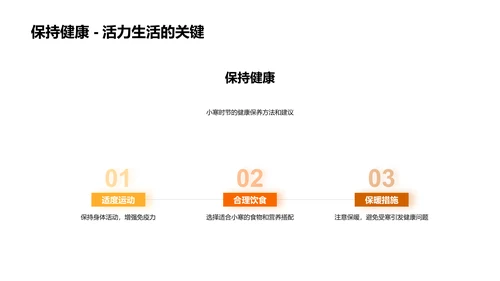 小寒节气解析讲座PPT模板