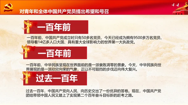 学习七一建党100周年讲话伟大建党精神PPT