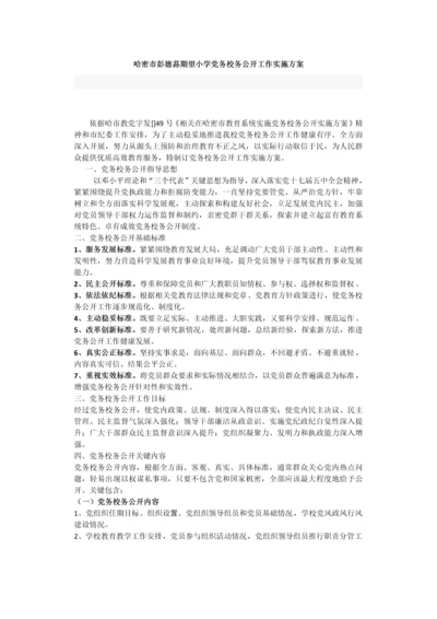 党务校务公开工作实施专业方案.docx