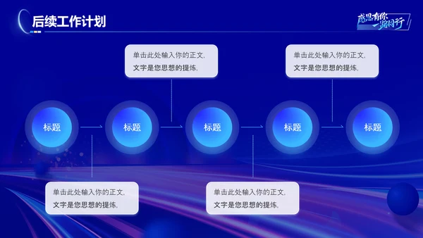蓝色科技风工作总结工作汇报演讲终报告PPT