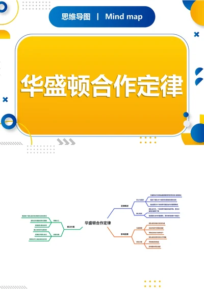 华盛顿合作定律知识分享思维导图