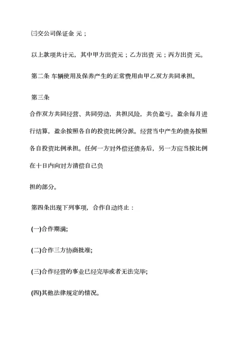 两人合伙买车协议书.docx