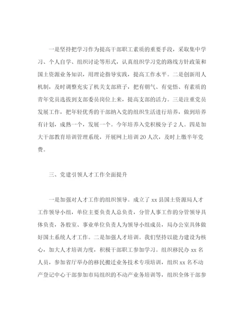 精编之国土资源局党组年党建工作总结范文.docx