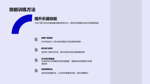 音乐课程精细规划PPT模板