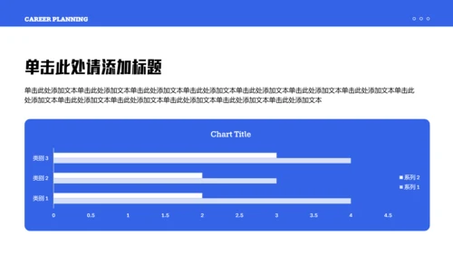 蓝色简约金融类职业生涯规划