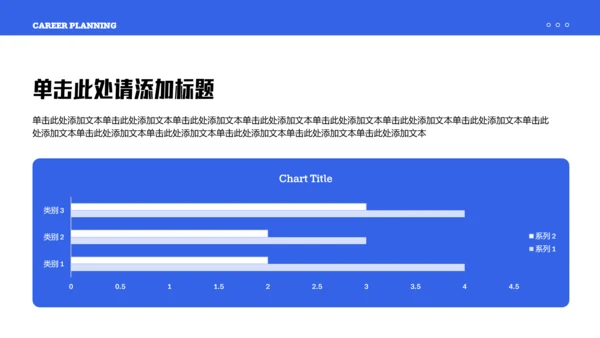 蓝色简约金融类职业生涯规划