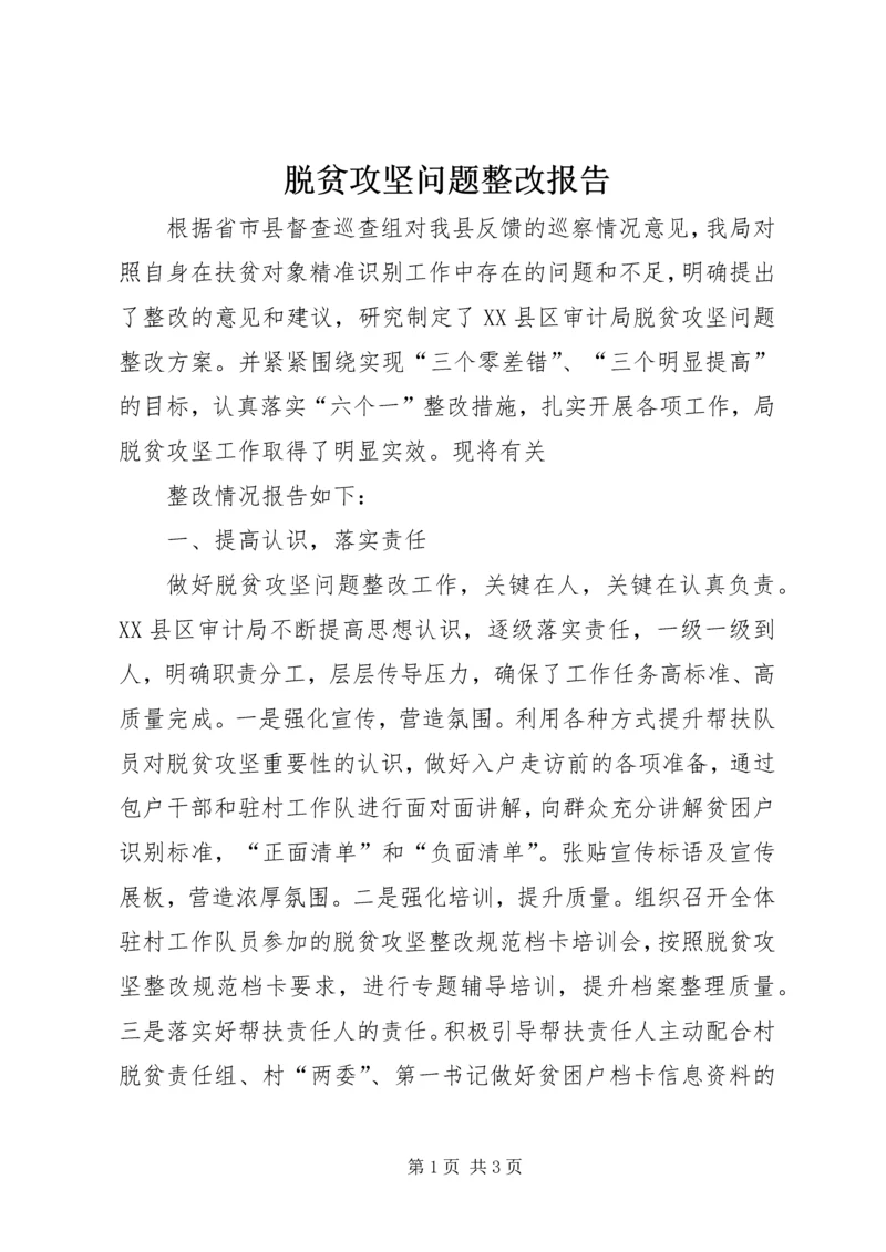 脱贫攻坚问题整改报告 (3).docx