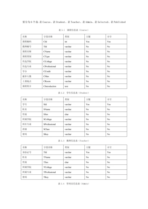 学生网上选课系统的设计与实现.docx