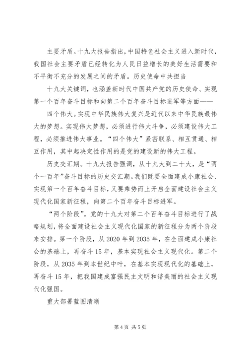 十九大心得体会发言 (4).docx