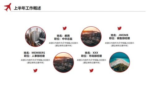 简约型上半年工作总结通用PPT模板