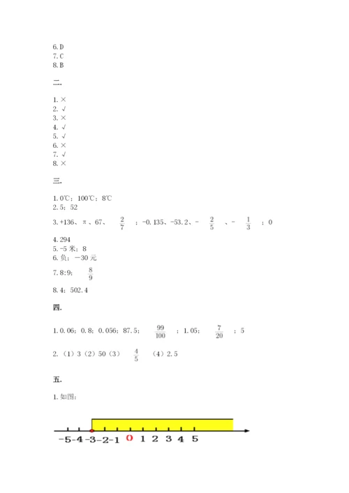 冀教版小升初数学模拟试题带答案（黄金题型）.docx