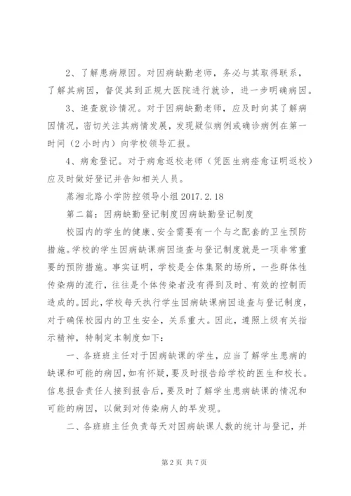 因病缺勤登记和随访制度.docx