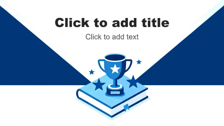 蓝色简约风奖学金答辩学术汇报PPT主题模板