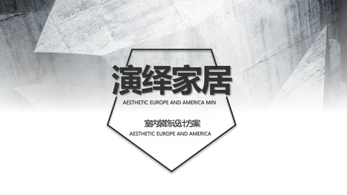 灰度空间室内设计方案汇报总结PPT