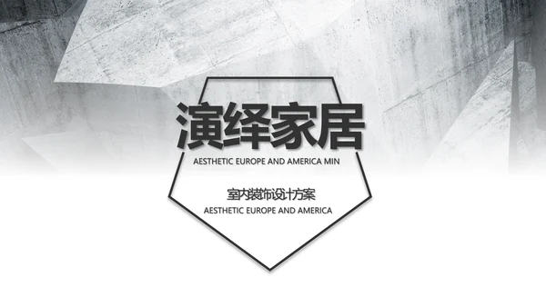 灰度空间室内设计方案汇报总结PPT