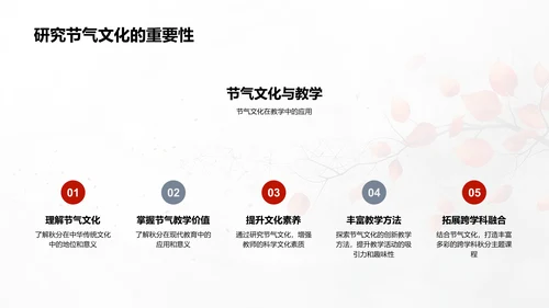 秋分教学实施报告PPT模板