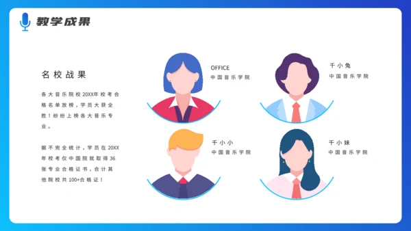 钢琴五线谱音乐培训机构招生计划培训通用PPT模板