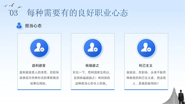 蓝色简约商务企业团队管理培训工作汇报八大心态培训PPT模板