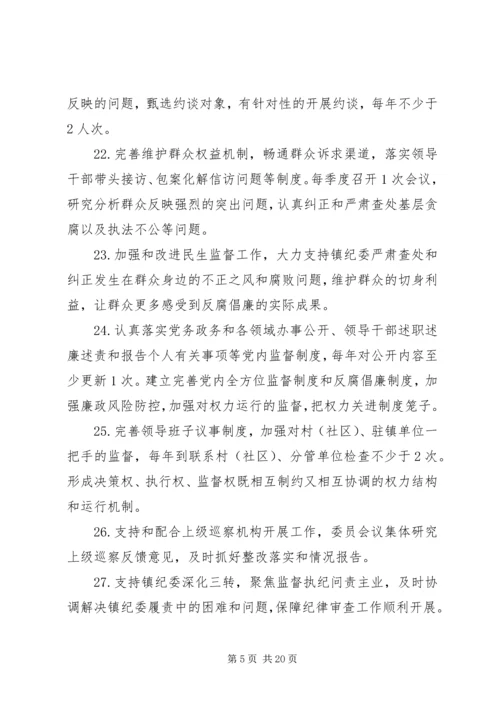 履行党风廉政建设主体责任清单 (2).docx